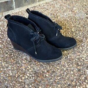 Women’s Black Wedge Bootie